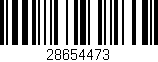 Código de barras (EAN, GTIN, SKU, ISBN): '28654473'