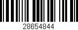 Código de barras (EAN, GTIN, SKU, ISBN): '28654844'