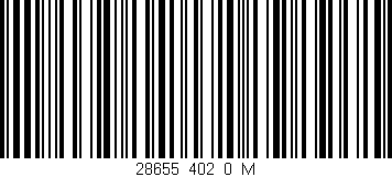 Código de barras (EAN, GTIN, SKU, ISBN): '28655_402_0_M'