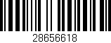 Código de barras (EAN, GTIN, SKU, ISBN): '28656618'