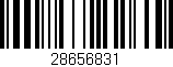 Código de barras (EAN, GTIN, SKU, ISBN): '28656831'