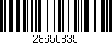 Código de barras (EAN, GTIN, SKU, ISBN): '28656835'