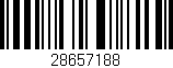 Código de barras (EAN, GTIN, SKU, ISBN): '28657188'