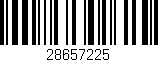 Código de barras (EAN, GTIN, SKU, ISBN): '28657225'