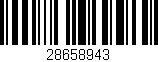 Código de barras (EAN, GTIN, SKU, ISBN): '28658943'