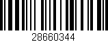 Código de barras (EAN, GTIN, SKU, ISBN): '28660344'