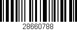 Código de barras (EAN, GTIN, SKU, ISBN): '28660788'