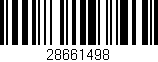 Código de barras (EAN, GTIN, SKU, ISBN): '28661498'