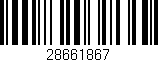 Código de barras (EAN, GTIN, SKU, ISBN): '28661867'
