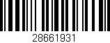 Código de barras (EAN, GTIN, SKU, ISBN): '28661931'