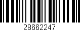 Código de barras (EAN, GTIN, SKU, ISBN): '28662247'