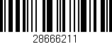 Código de barras (EAN, GTIN, SKU, ISBN): '28666211'