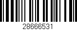 Código de barras (EAN, GTIN, SKU, ISBN): '28666531'