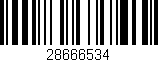 Código de barras (EAN, GTIN, SKU, ISBN): '28666534'