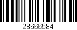 Código de barras (EAN, GTIN, SKU, ISBN): '28666584'