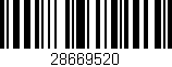 Código de barras (EAN, GTIN, SKU, ISBN): '28669520'