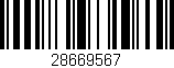 Código de barras (EAN, GTIN, SKU, ISBN): '28669567'