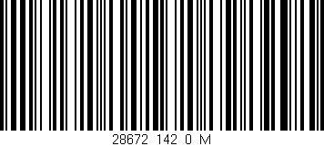 Código de barras (EAN, GTIN, SKU, ISBN): '28672_142_0_M'