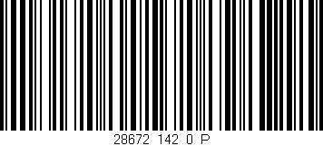 Código de barras (EAN, GTIN, SKU, ISBN): '28672_142_0_P'
