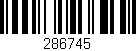 Código de barras (EAN, GTIN, SKU, ISBN): '286745'