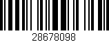 Código de barras (EAN, GTIN, SKU, ISBN): '28678098'