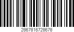 Código de barras (EAN, GTIN, SKU, ISBN): '2867816728678'