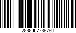 Código de barras (EAN, GTIN, SKU, ISBN): '2868007736760'