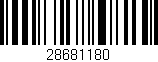 Código de barras (EAN, GTIN, SKU, ISBN): '28681180'