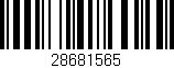 Código de barras (EAN, GTIN, SKU, ISBN): '28681565'