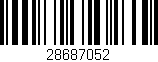 Código de barras (EAN, GTIN, SKU, ISBN): '28687052'