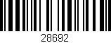 Código de barras (EAN, GTIN, SKU, ISBN): '28692'
