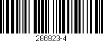 Código de barras (EAN, GTIN, SKU, ISBN): '286923-4'