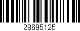 Código de barras (EAN, GTIN, SKU, ISBN): '28695125'