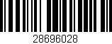 Código de barras (EAN, GTIN, SKU, ISBN): '28696028'