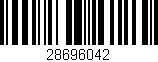 Código de barras (EAN, GTIN, SKU, ISBN): '28696042'