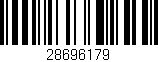 Código de barras (EAN, GTIN, SKU, ISBN): '28696179'