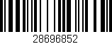 Código de barras (EAN, GTIN, SKU, ISBN): '28696852'