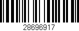Código de barras (EAN, GTIN, SKU, ISBN): '28696917'