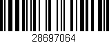 Código de barras (EAN, GTIN, SKU, ISBN): '28697064'