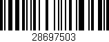 Código de barras (EAN, GTIN, SKU, ISBN): '28697503'