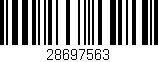 Código de barras (EAN, GTIN, SKU, ISBN): '28697563'