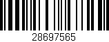 Código de barras (EAN, GTIN, SKU, ISBN): '28697565'
