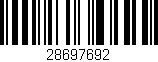 Código de barras (EAN, GTIN, SKU, ISBN): '28697692'