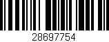 Código de barras (EAN, GTIN, SKU, ISBN): '28697754'