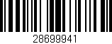 Código de barras (EAN, GTIN, SKU, ISBN): '28699941'