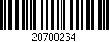 Código de barras (EAN, GTIN, SKU, ISBN): '28700264'