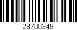 Código de barras (EAN, GTIN, SKU, ISBN): '28700349'