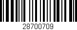 Código de barras (EAN, GTIN, SKU, ISBN): '28700709'
