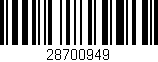 Código de barras (EAN, GTIN, SKU, ISBN): '28700949'