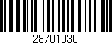 Código de barras (EAN, GTIN, SKU, ISBN): '28701030'